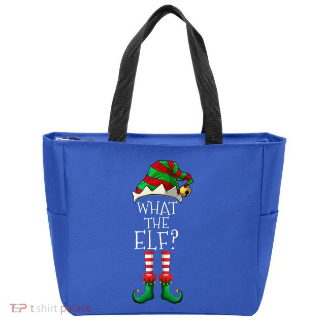 What The Elf Matching Family Group Christmas Party Pajama Great Gift Zip Tote Bag