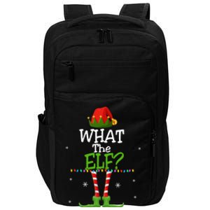 What The Elf Family Matching Funny Christmas Tees Adult Gift Impact Tech Backpack