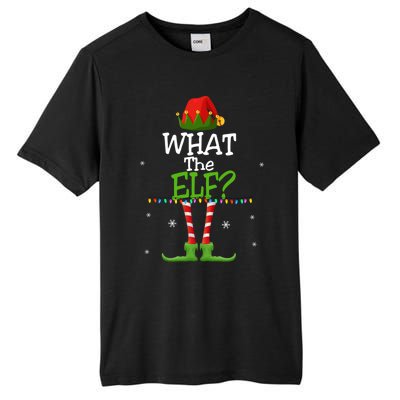 What The Elf Family Matching Funny Christmas Tees Adult Gift Tall Fusion ChromaSoft Performance T-Shirt