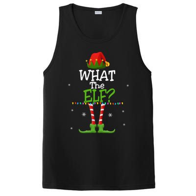 What The Elf Family Matching Funny Christmas Tees Adult Gift PosiCharge Competitor Tank