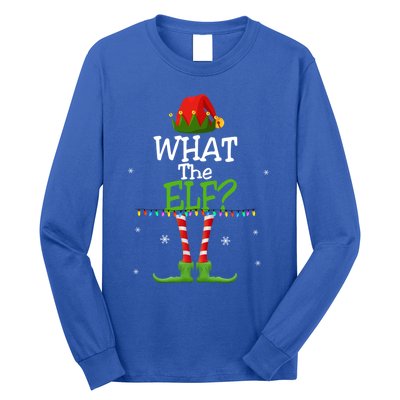 What The Elf Family Matching Funny Christmas Tees Adult Gift Long Sleeve Shirt