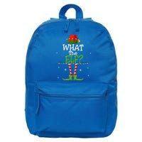 What The Elf Family Matching Funny Christmas Tees Adult Gift 16 in Basic Backpack