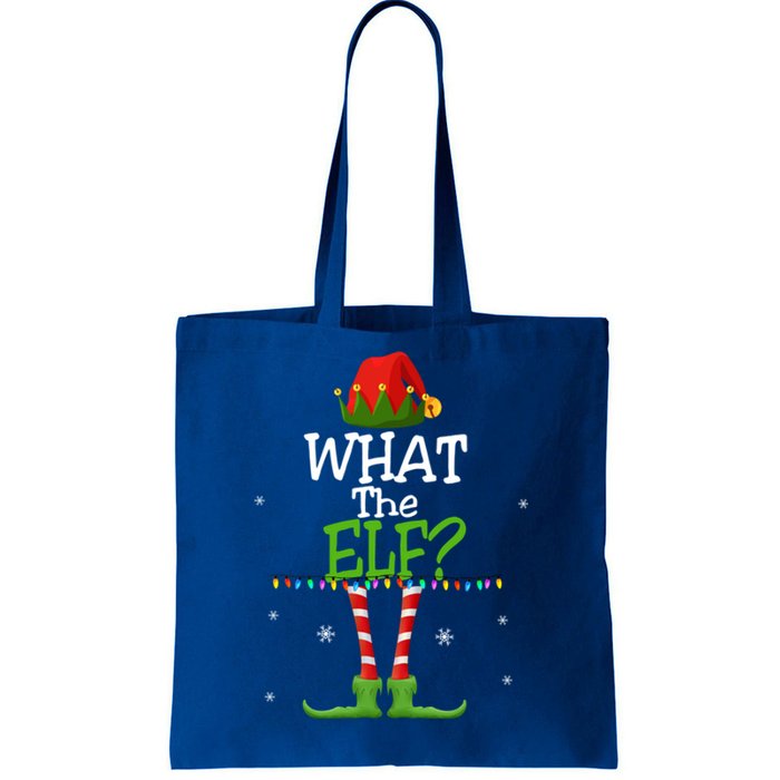 What The Elf Family Matching Funny Christmas Tees Adult Gift Tote Bag