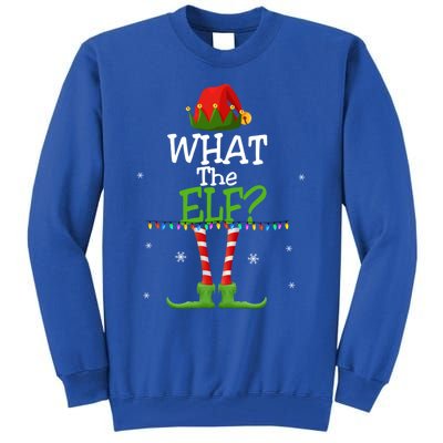 What The Elf Family Matching Funny Christmas Tees Adult Gift Tall Sweatshirt