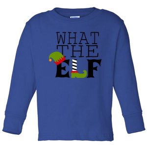 What The Elf Funny Christmas Festive Graphic Holiday Gift Toddler Long Sleeve Shirt