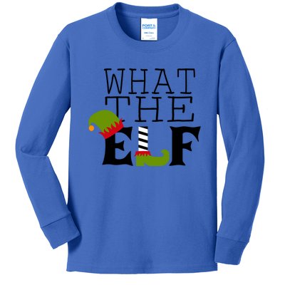 What The Elf Funny Christmas Festive Graphic Holiday Gift Kids Long Sleeve Shirt