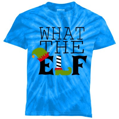 What The Elf Funny Christmas Festive Graphic Holiday Gift Kids Tie-Dye T-Shirt