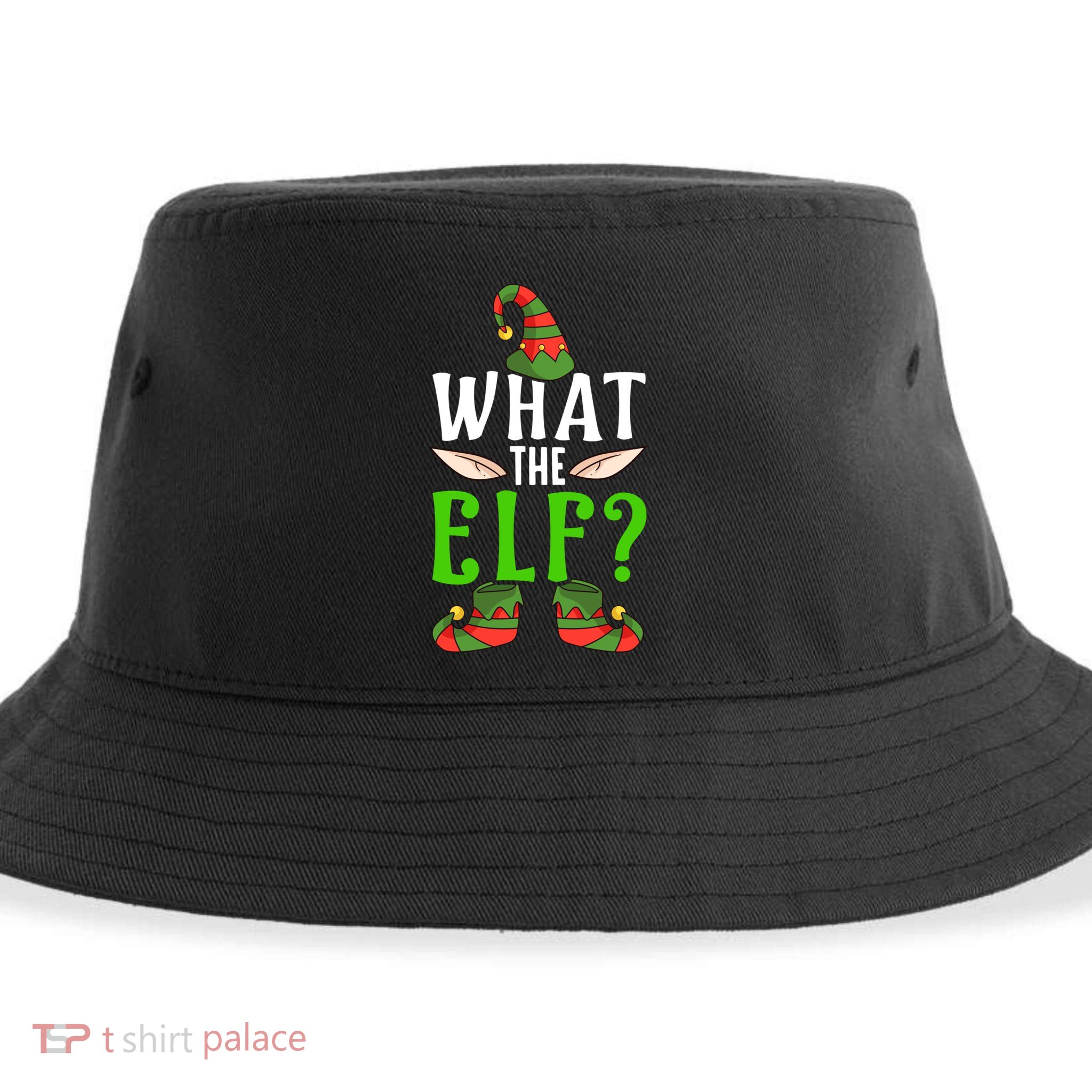 What The Elf Funny Ears No Swearing Christmas Meaningful Gift Sustainable Bucket Hat
