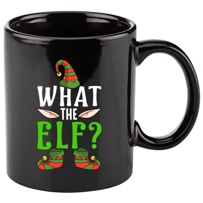 What The Elf Funny Ears No Swearing Christmas Meaningful Gift 11oz C Handle Ceramic Mug