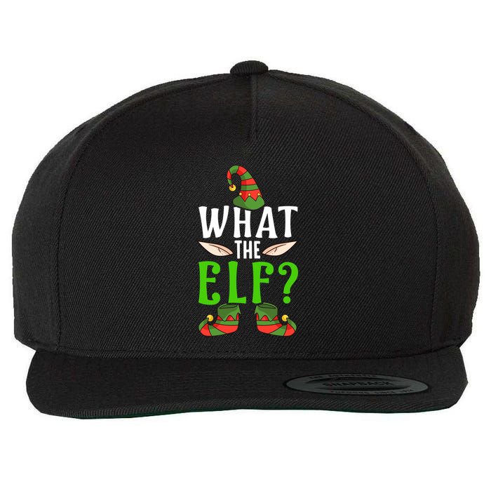 What The Elf Funny Ears No Swearing Christmas Meaningful Gift Wool Snapback Cap