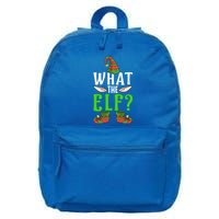 What The Elf Funny Ears No Swearing Christmas Meaningful Gift 16 in Basic Backpack