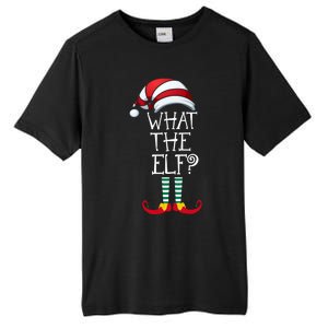 What The Elf? Family Matching Christmas Gift Group Gift Tall Fusion ChromaSoft Performance T-Shirt