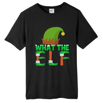 What The Elf Funny Family Matching Christmas Gift Tall Fusion ChromaSoft Performance T-Shirt