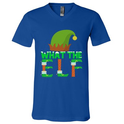 What The Elf Funny Family Matching Christmas Gift V-Neck T-Shirt