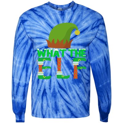 What The Elf Funny Family Matching Christmas Gift Tie-Dye Long Sleeve Shirt