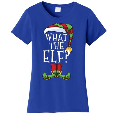 What The Elf? Family Matching Christmas Group Gift Pajama Gift Women's T-Shirt