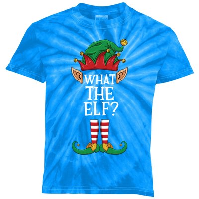 What The Elf Matching Family Christmas Holiday Group Gift Kids Tie-Dye T-Shirt