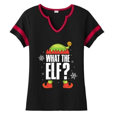 What The Elf Cool Gift Ladies Halftime Notch Neck Tee