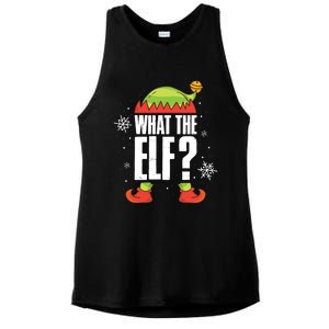 What The Elf Cool Gift Ladies PosiCharge Tri-Blend Wicking Tank