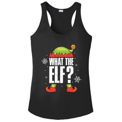 What The Elf Cool Gift Ladies PosiCharge Competitor Racerback Tank