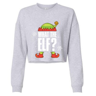 What The Elf Cool Gift Cropped Pullover Crew