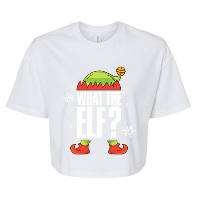 What The Elf Cool Gift Bella+Canvas Jersey Crop Tee