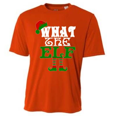 What The Elf Ugly Christmas Funny Gift Cooling Performance Crew T-Shirt