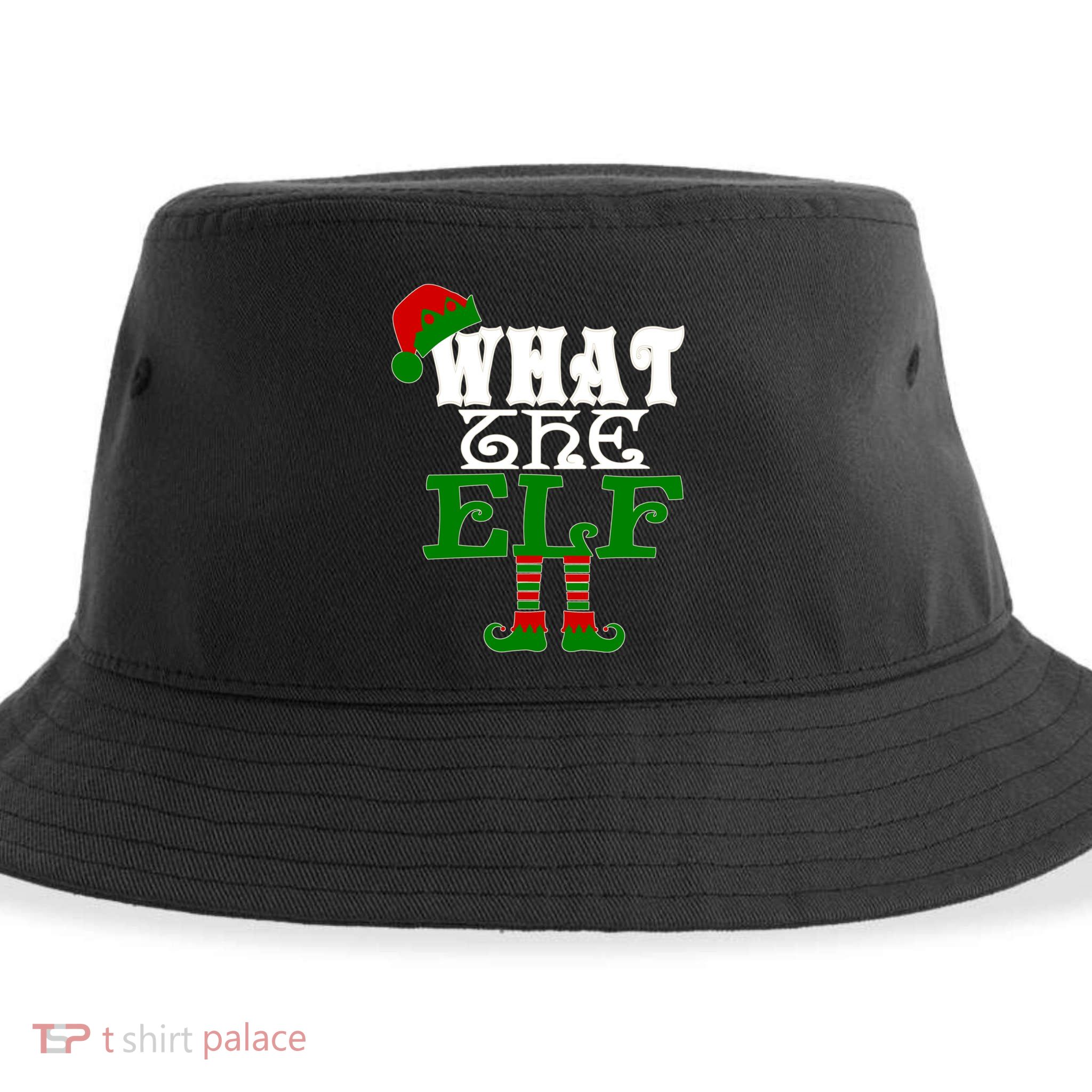 What The Elf Ugly Christmas Funny Gift Sustainable Bucket Hat