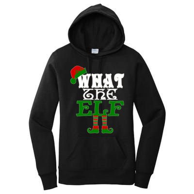 What The Elf Ugly Christmas Funny Gift Women's Pullover Hoodie