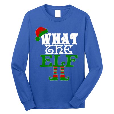 What The Elf Ugly Christmas Funny Gift Long Sleeve Shirt