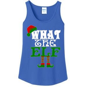 What The Elf Ugly Christmas Funny Gift Ladies Essential Tank