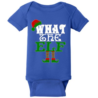 What The Elf Ugly Christmas Funny Gift Baby Bodysuit