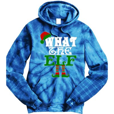 What The Elf Ugly Christmas Funny Gift Tie Dye Hoodie