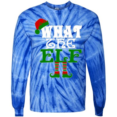 What The Elf Ugly Christmas Funny Gift Tie-Dye Long Sleeve Shirt