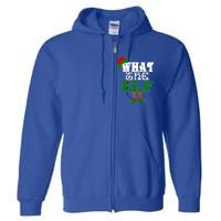 What The Elf Ugly Christmas Funny Gift Full Zip Hoodie