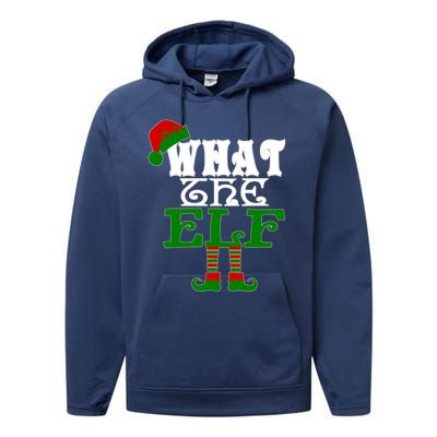 What The Elf Ugly Christmas Funny Gift Performance Fleece Hoodie