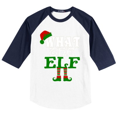 What The Elf Ugly Christmas Funny Gift Baseball Sleeve Shirt