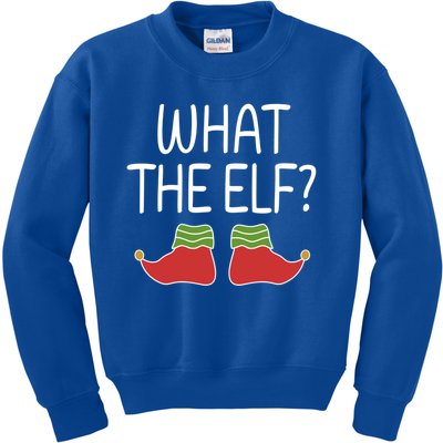 What The Elf Ugly Christmas Funny Funny Gift Kids Sweatshirt