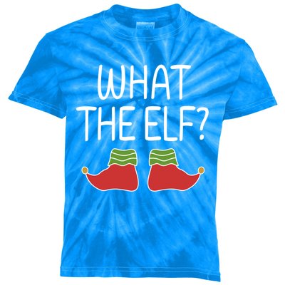 What The Elf Ugly Christmas Funny Funny Gift Kids Tie-Dye T-Shirt