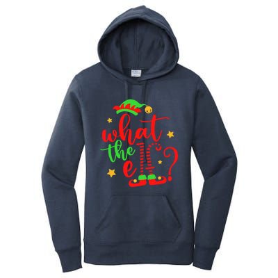 What The Elf ? Christmas Pajama Xmas Holiday Funny Funny Gift Women's Pullover Hoodie