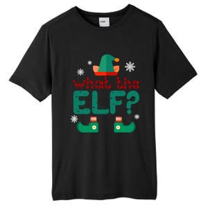 What The Elf Funny Christmas Cute Gift Tall Fusion ChromaSoft Performance T-Shirt