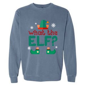 What The Elf Funny Christmas Cute Gift Garment-Dyed Sweatshirt