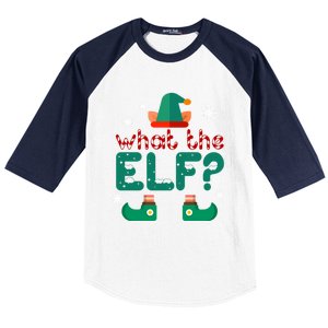 What The Elf Funny Christmas Cute Gift Baseball Sleeve Shirt