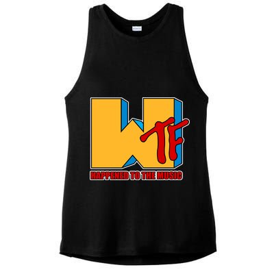 WTF Happened To The Music Funny Ladies PosiCharge Tri-Blend Wicking Tank