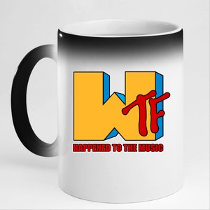 WTF Happened To The Music Funny 11oz Black Color Changing Mug