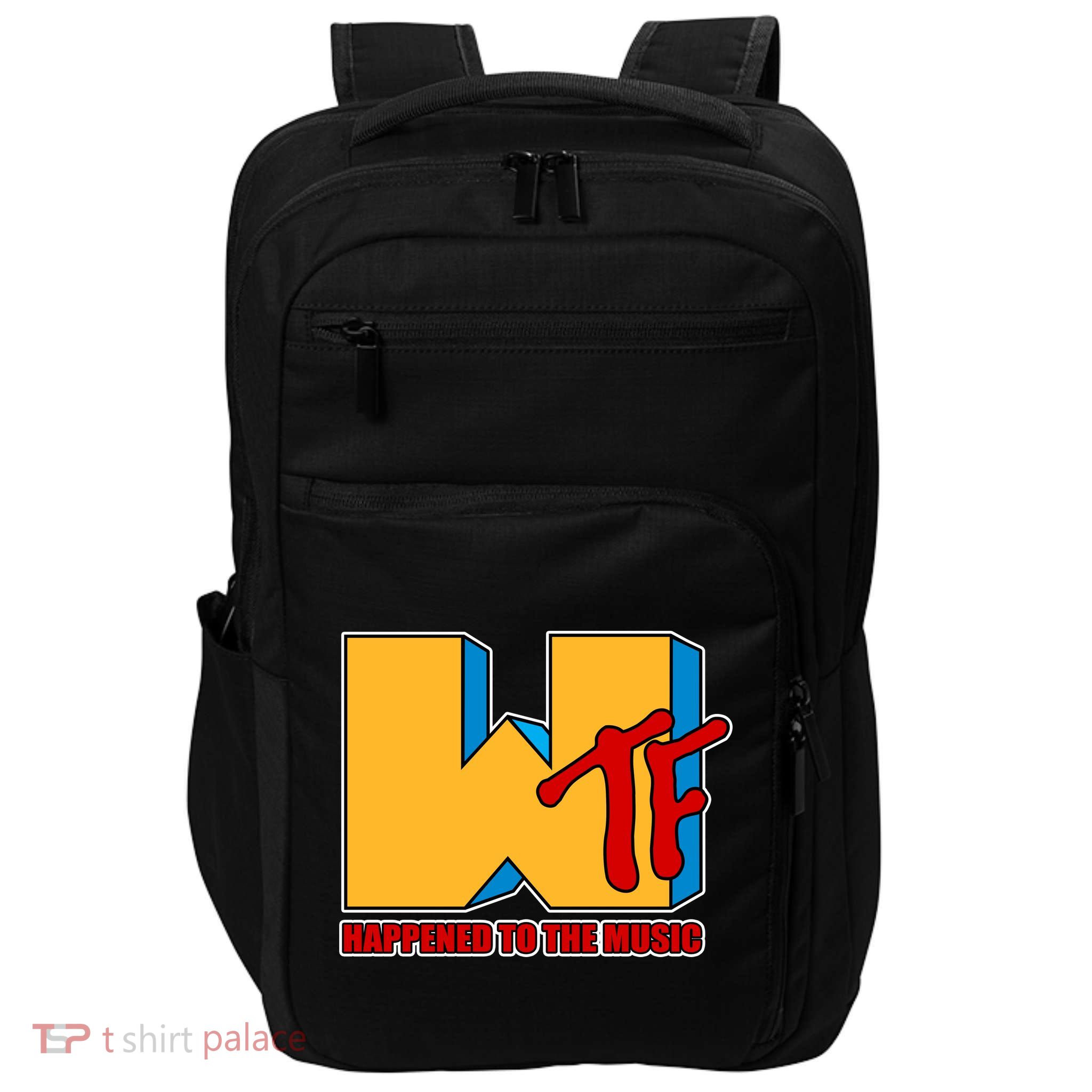 WTF Happened To The Music Funny Impact Tech Backpack