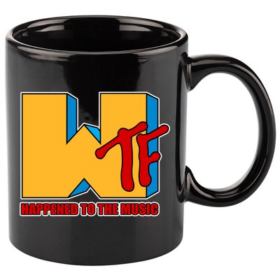 WTF Happened To The Music Funny 11oz C Handle Ceramic Mug