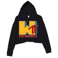 WTF Happened To The Music Funny Crop Fleece Hoodie
