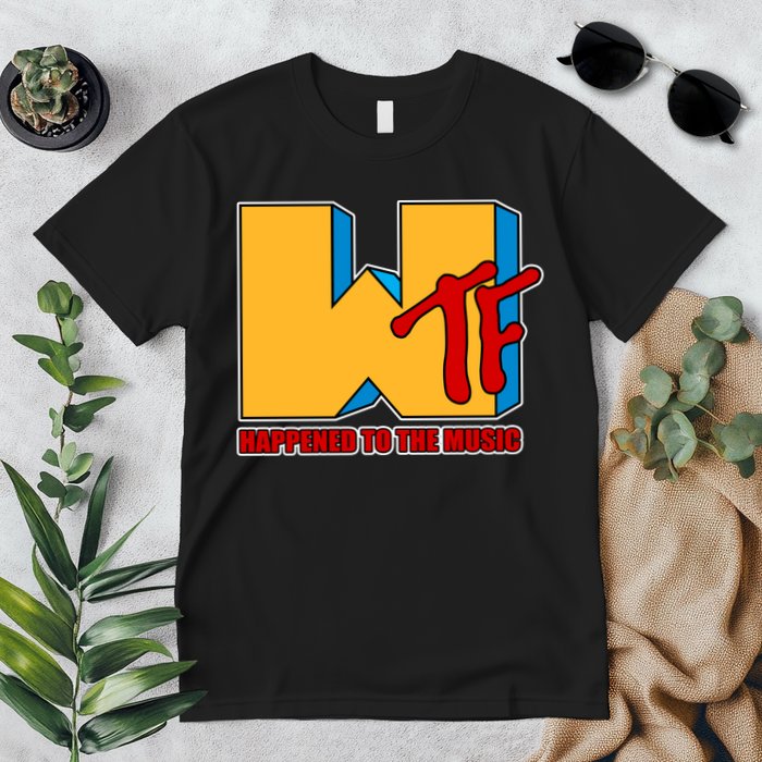 WTF Happened To The Music Funny Premium T-Shirt