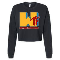 WTF Happened To The Music Funny Cropped Pullover Crew